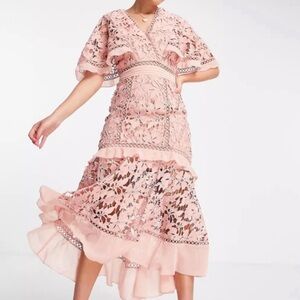 ASOS Crochet Midi Dress